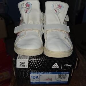Adidas Kids' White and Pink Minnie Mouse Sneakers